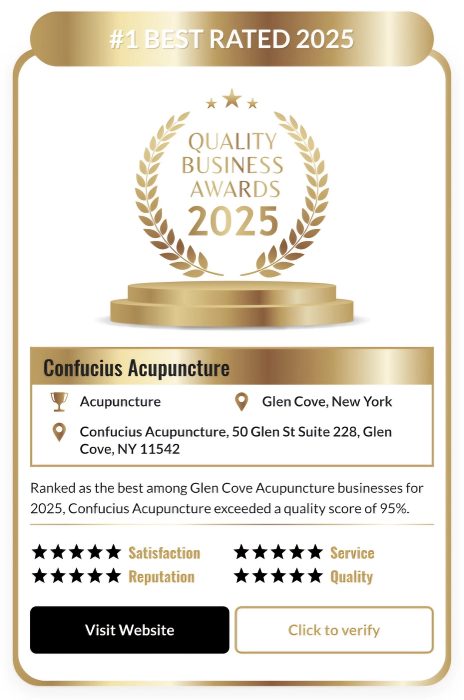 Confucius Acupuncture 2025 quality business award